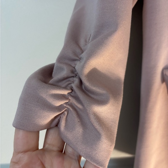 Mauve Stretch Blazer With Single Button Closure - Picture 3 of 9